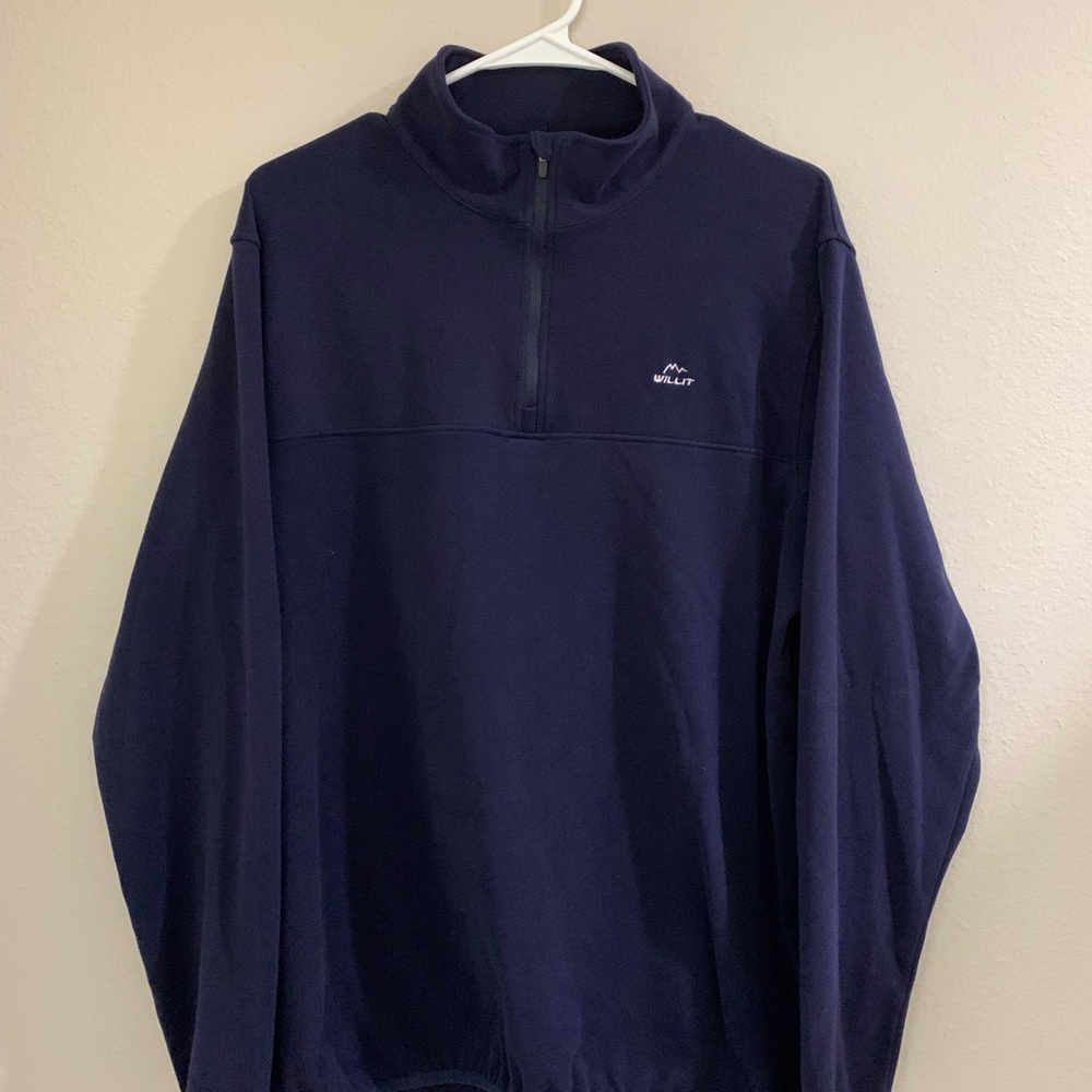 Willit partial zip up sweatshirt pullover